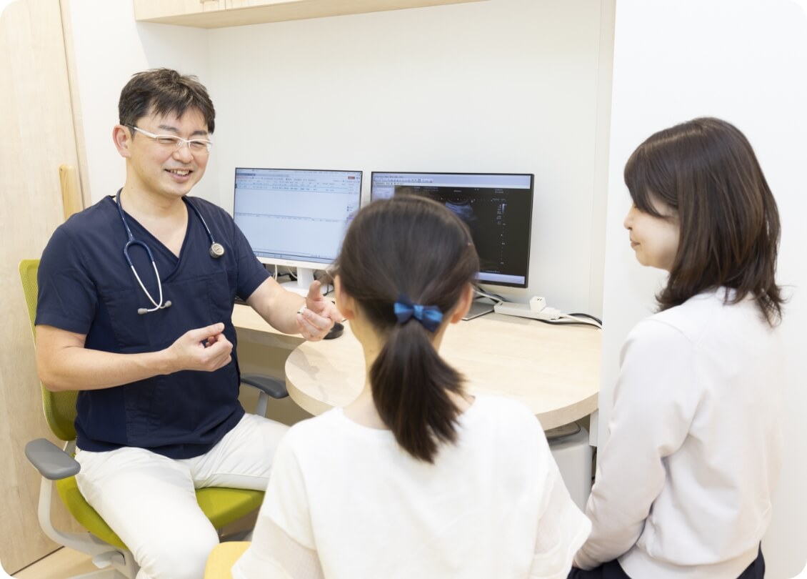 大人からお子さままで ご家族単位での診察が可能